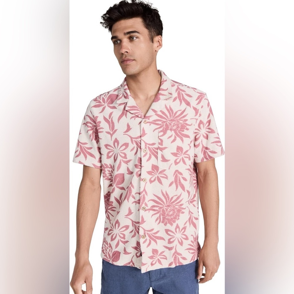 Faherty Cabana Terry Button Up Small